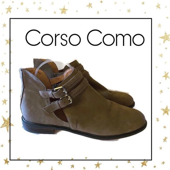 Corso Como Islip Suede Leather Booties 10 - Picture 1 of 5